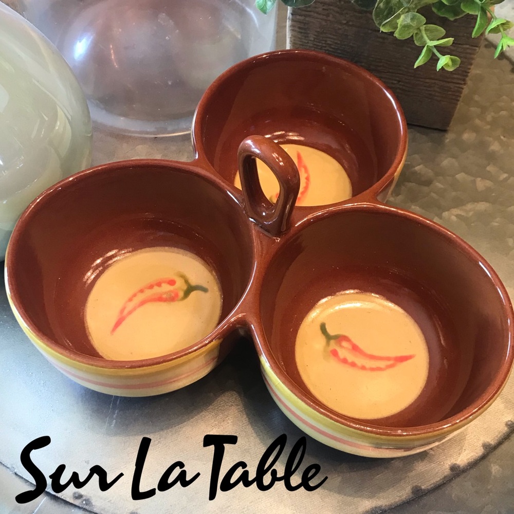 Sur La Table Triple Condiment Server